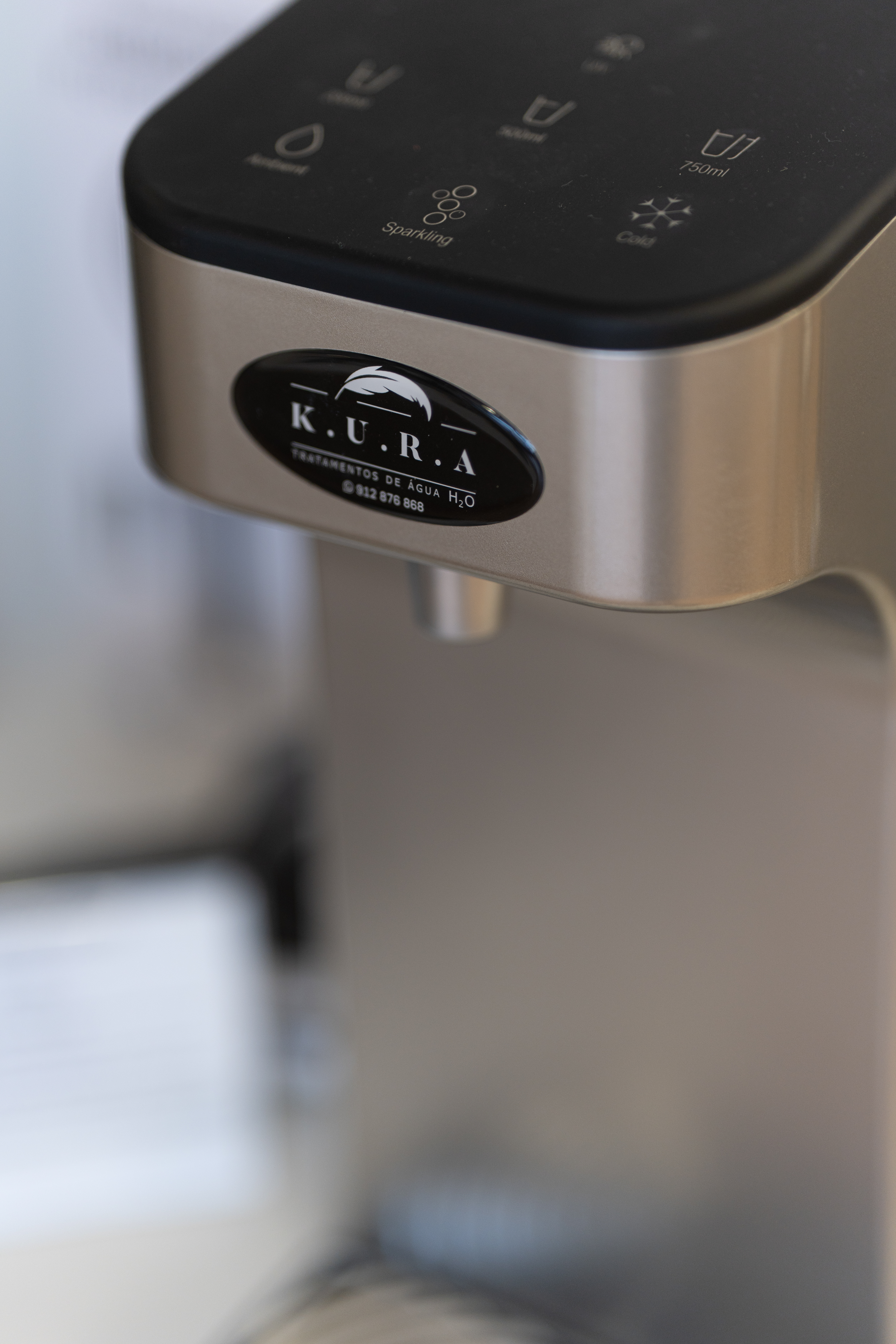 Detalhe da máquina Kura H2O
